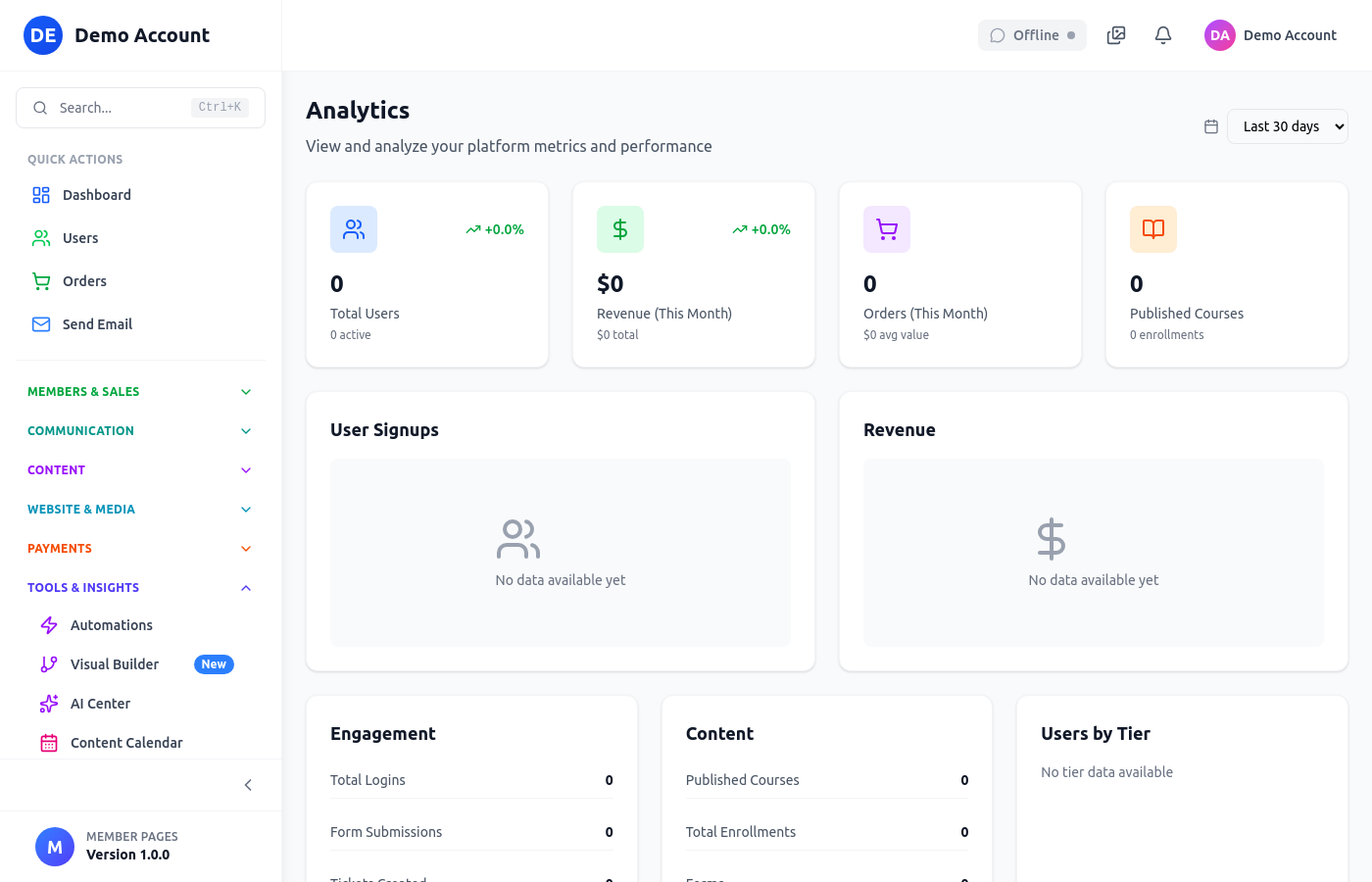 Analytics Dashboard